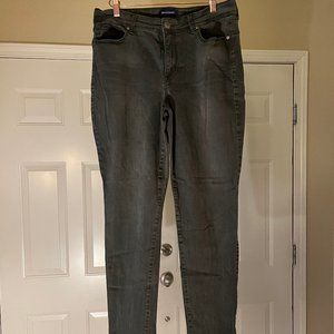 Bandolino Mid-Rise Ankle Skinny Jeans, sage green